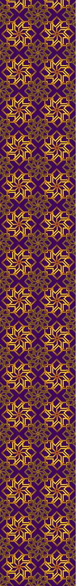 patterned-wallpaper-golden-stars-on-violet