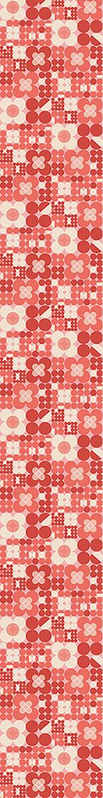 patterned-wallpaper-round-retro-flowers