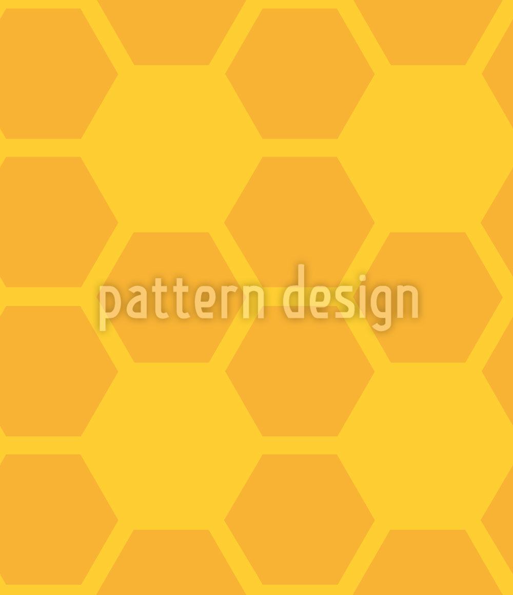 patterned-wallpaper-simple-honeycomb