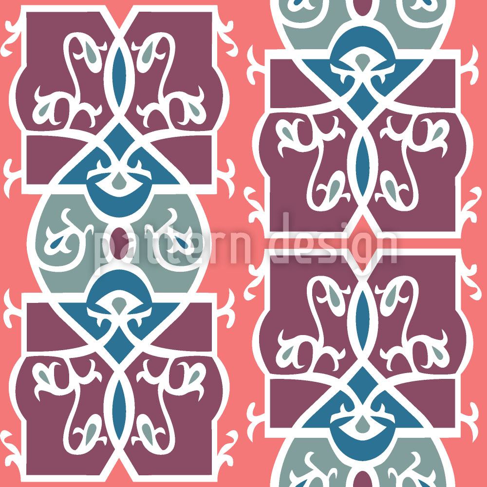 patterned-wallpaper-romanesque-fresco