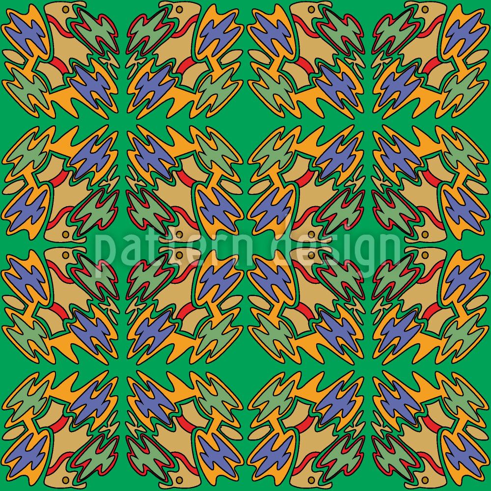 patterned-wallpaper-ethno-birds