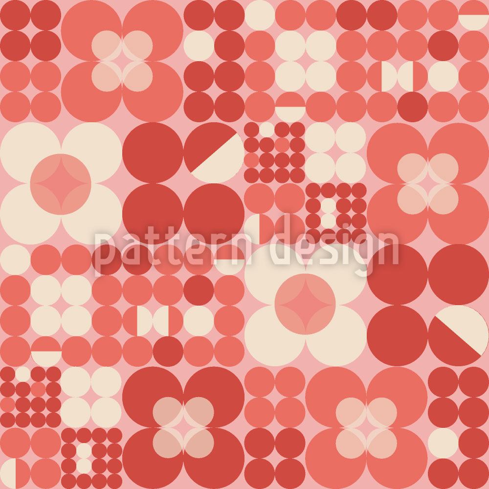 patterned-wallpaper-round-retro-flowers