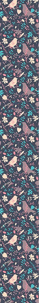 patterned-wallpaper-birds-behind-floral-thicket