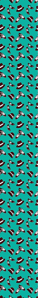 patterned-wallpaper-twenties-shoes-and-hats