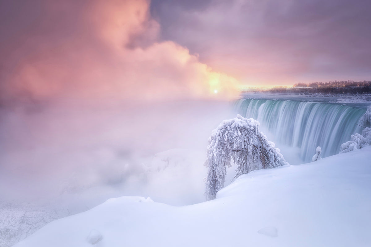 photo-wallpaper-sunrise-at-niagara-falls