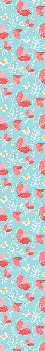 patterned-wallpaper-coral-flowers