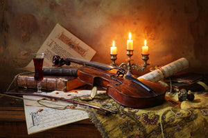 photo-wallpaper-still-life-with-violin-and-candles