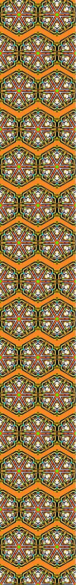 patterned-wallpaper-kaleidoscope-zig-zag-brown