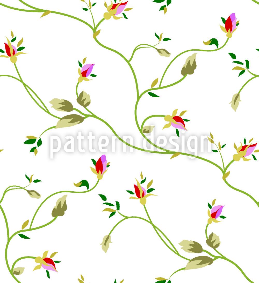 patterned-wallpaper-rose-tendrils-day