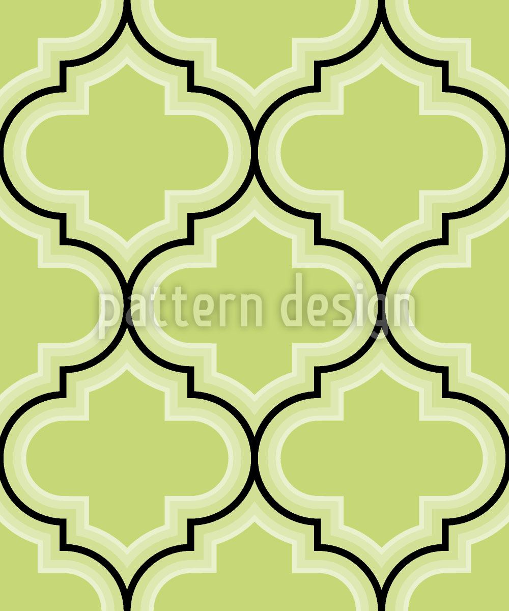 patterned-wallpaper-retro-morocco-green