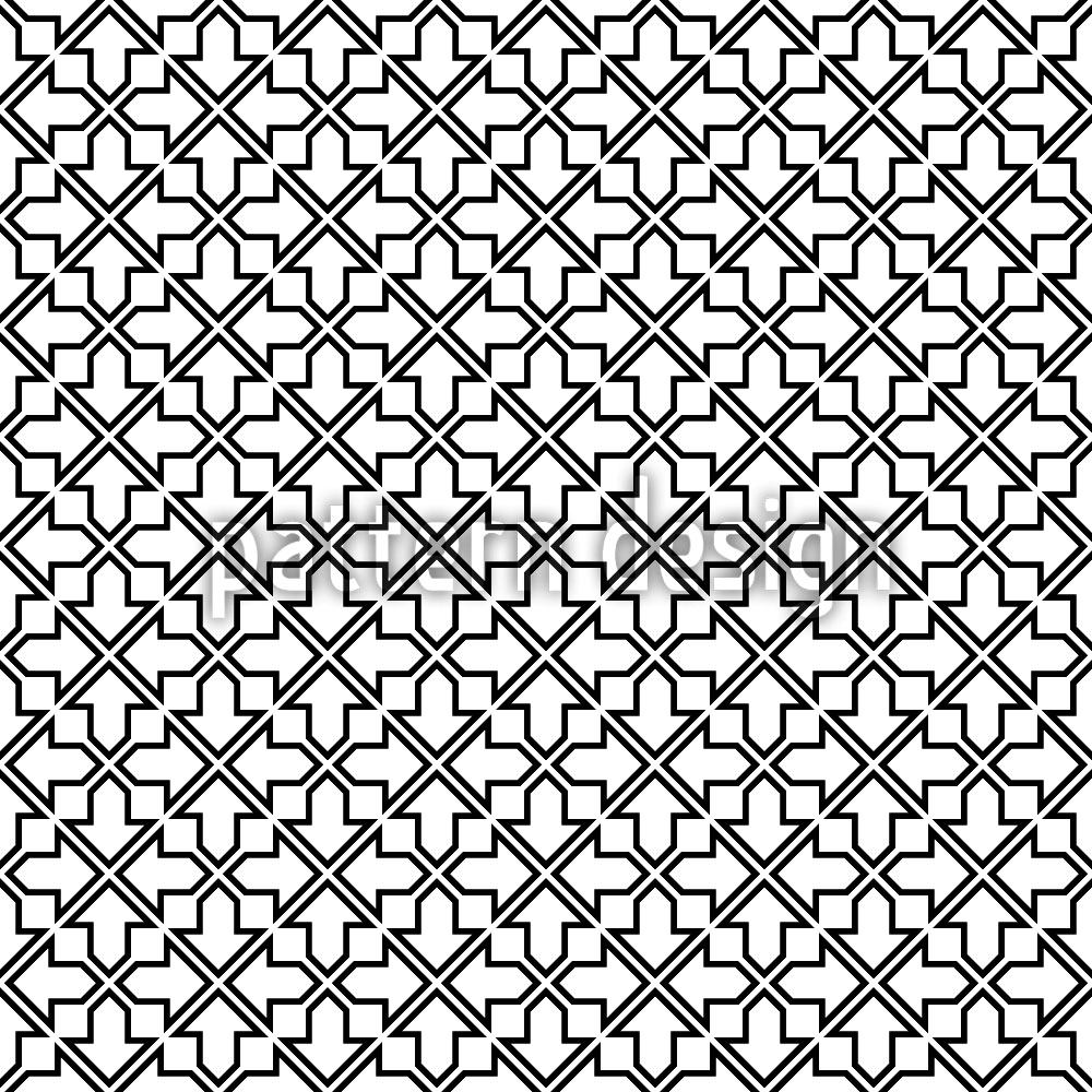 patterned-wallpaper-moorish-lattice