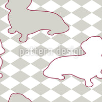 patterned-wallpaper-dachshunds-mistress-is-check-mate