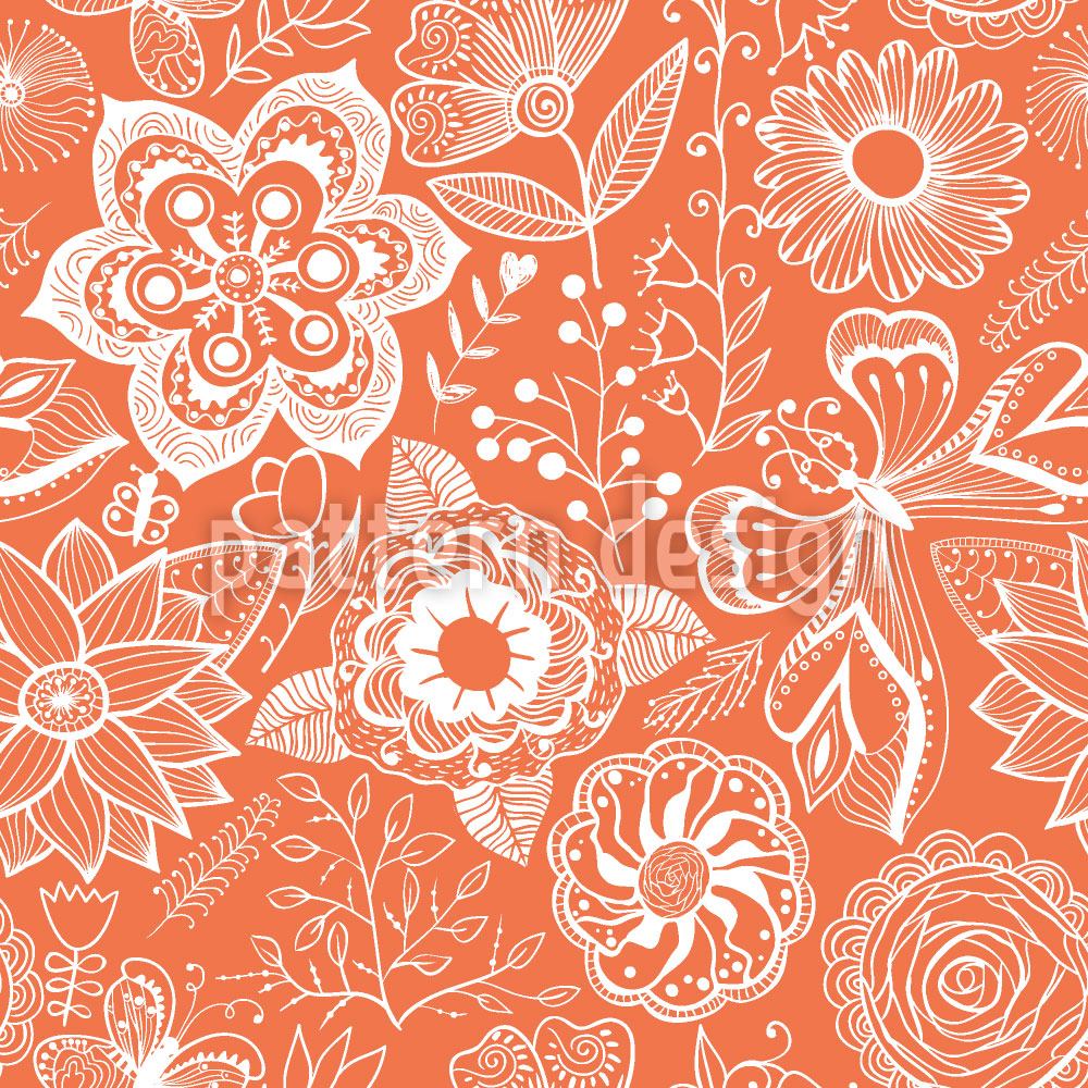 patterned-wallpaper-summer-garden-afterglow