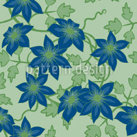 patterned-wallpaper-clematis-dream-garden-at-day