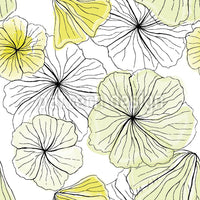 patterned-wallpaper-hibiscus-blossoms