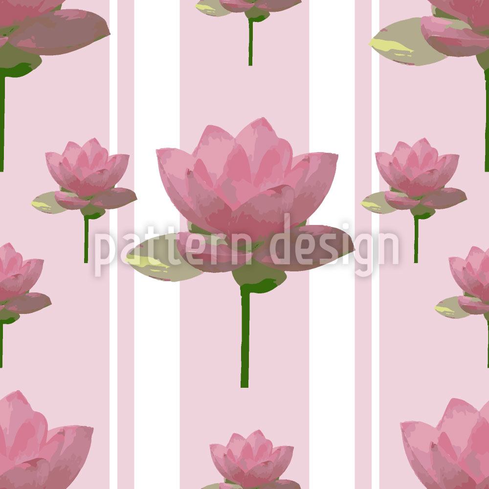 patterned-wallpaper-lotus-flowers-on-patrol