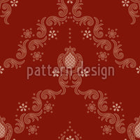 patterned-wallpaper-floral-baroque-red