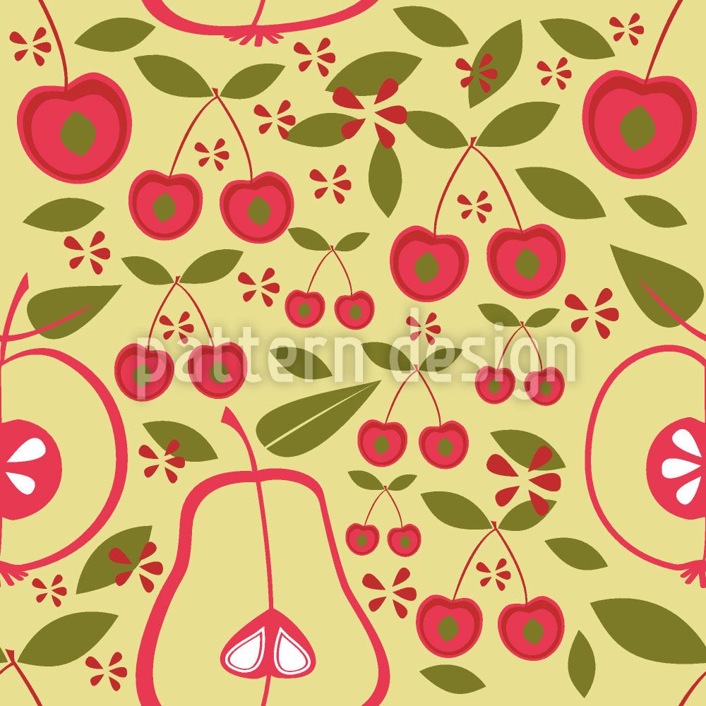 patterned-wallpaper-fruit-garden-beige