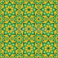 patterned-wallpaper-dimensioned-flowers