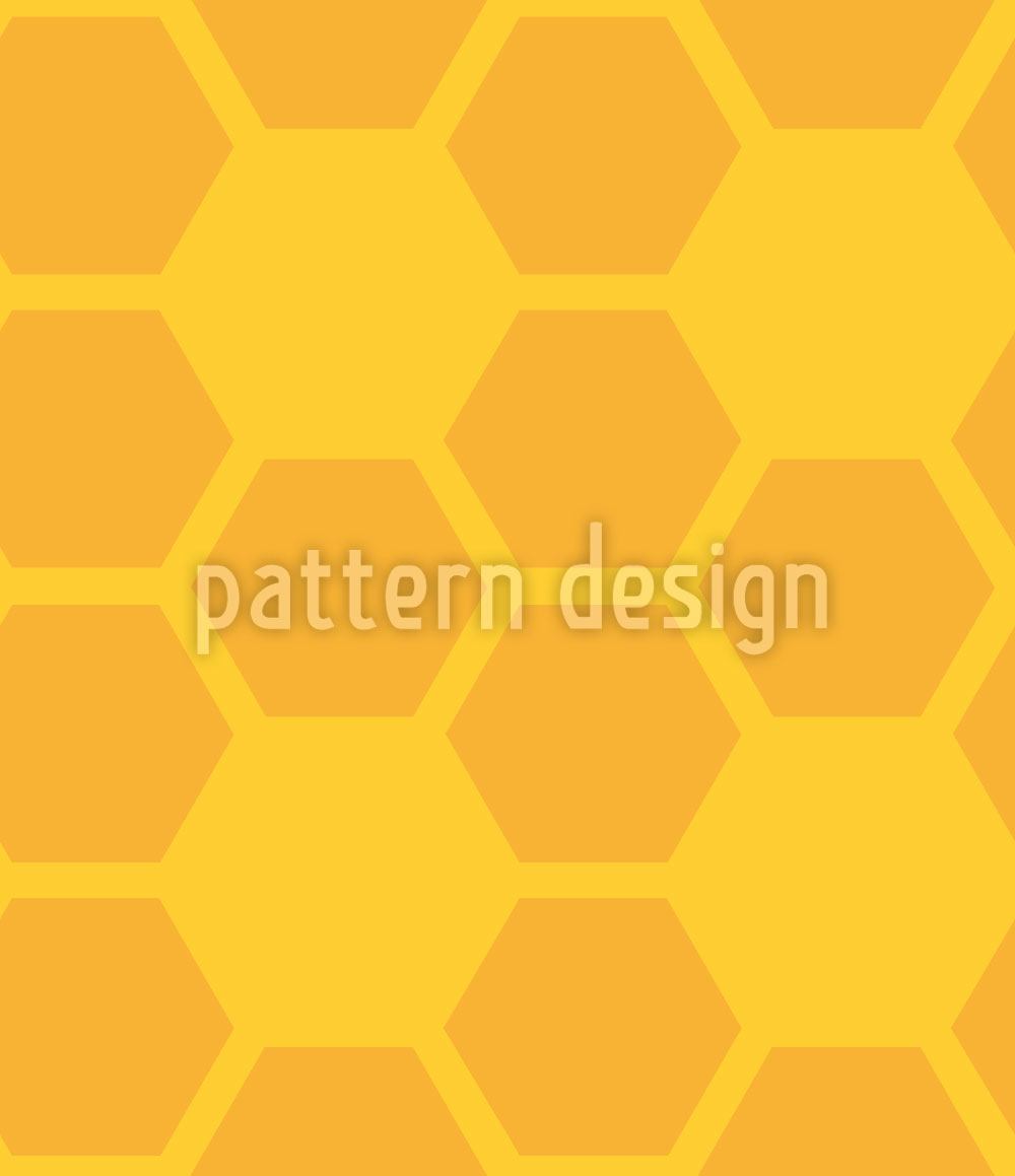 patterned-wallpaper-simple-honeycomb