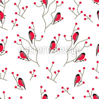 patterned-wallpaper-finch-on-a-branch