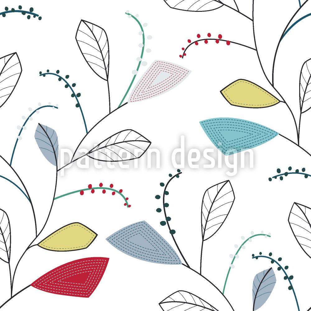 patterned-wallpaper-leaf-traces-of-spring