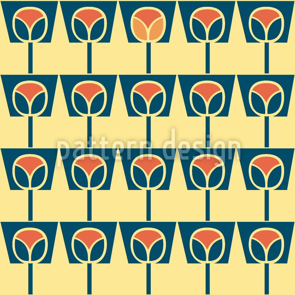 patterned-wallpaper-flowerpots-yellow