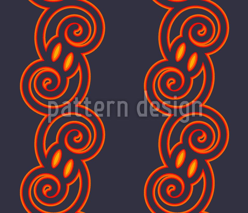 patterned-wallpaper-fire-garlands