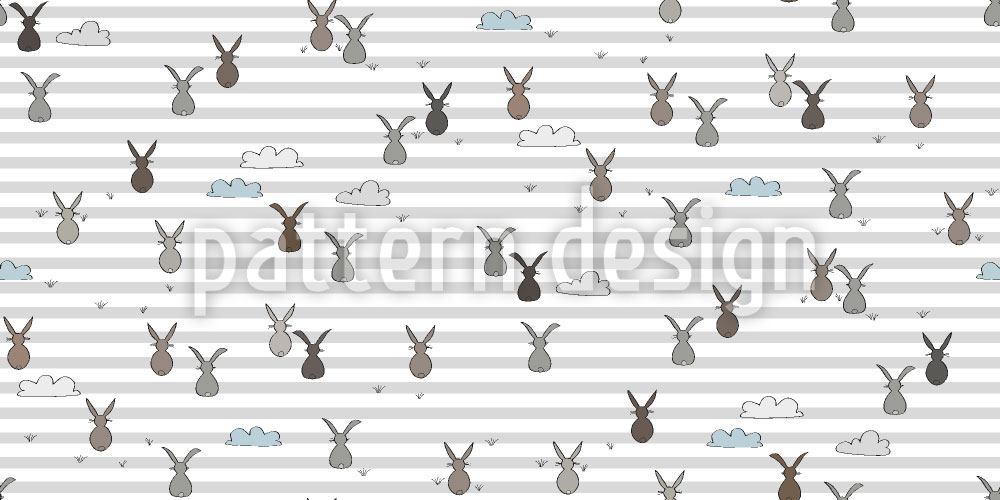 patterned-wallpaper-sleeping-rabbits