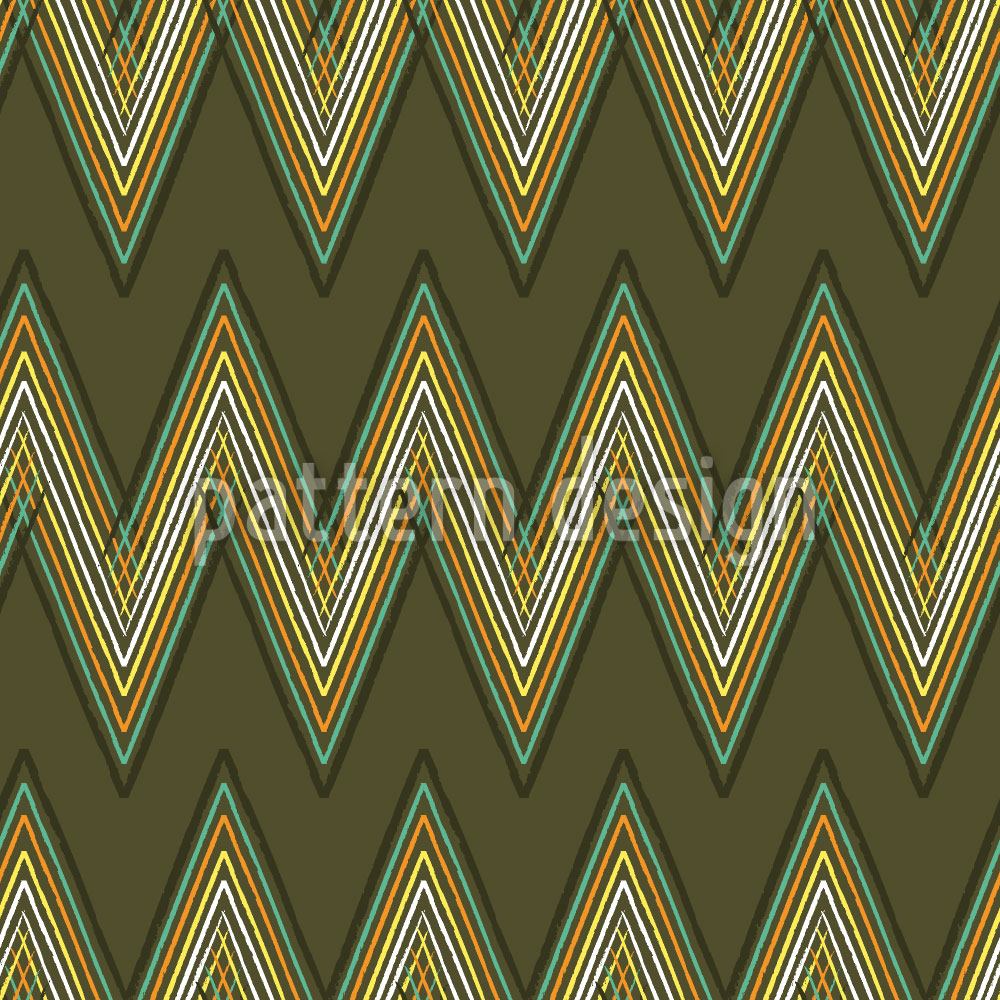 patterned-wallpaper-zig-zag-green