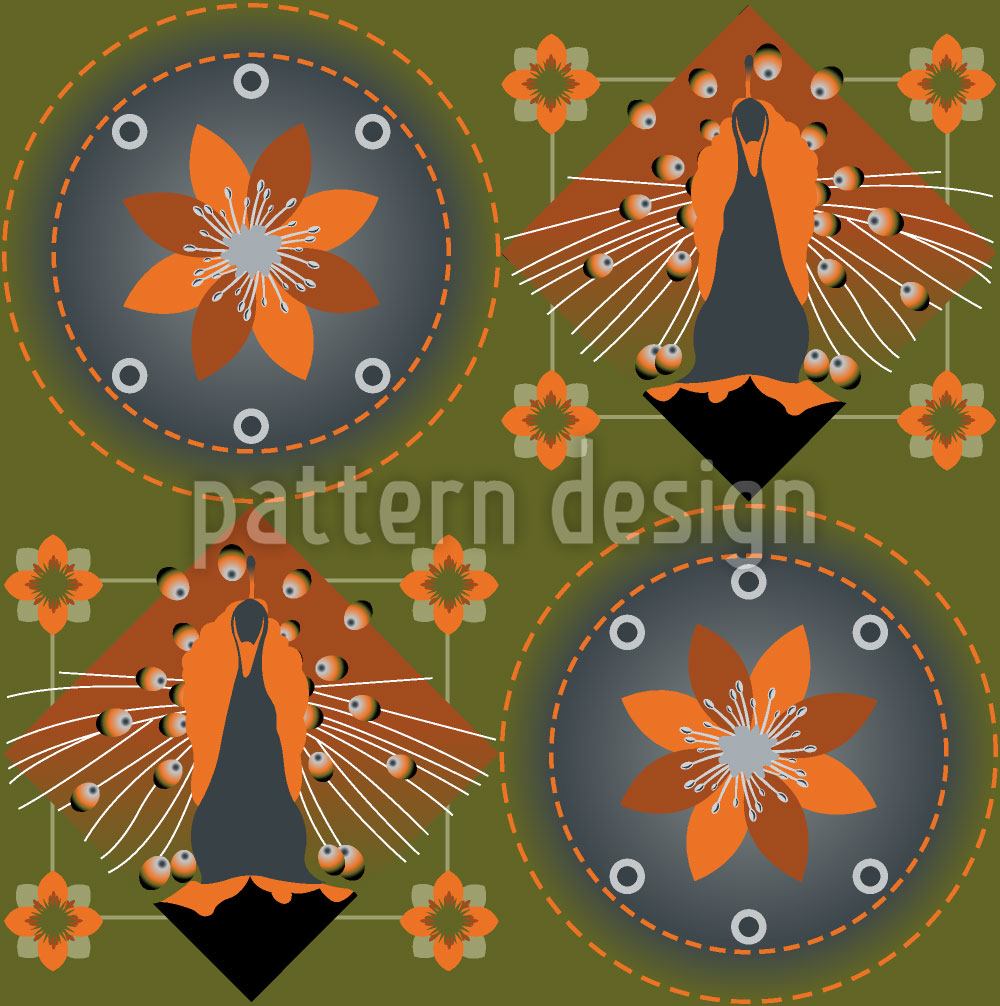 patterned-wallpaper-peacock-and-blossoms-green