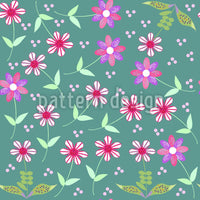 patterned-wallpaper-dots-and-flowers