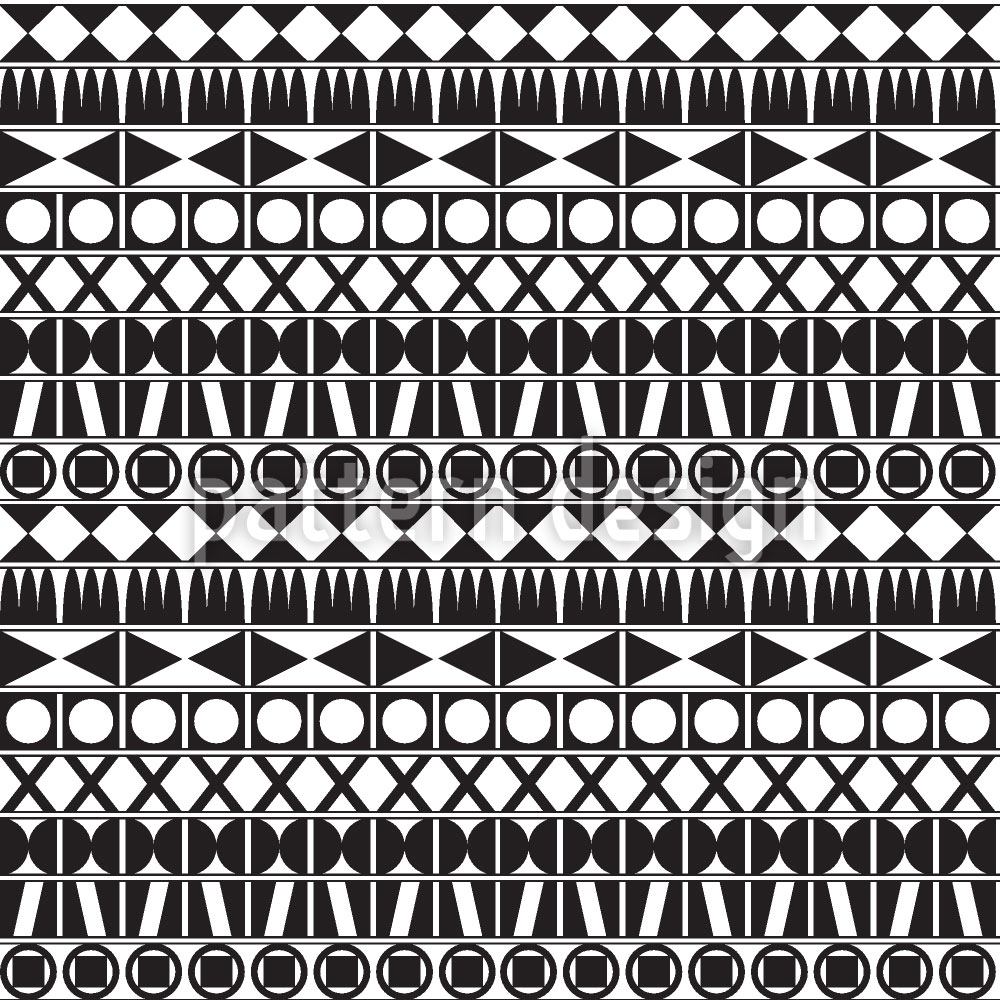 patterned-wallpaper-tribal-monochrome