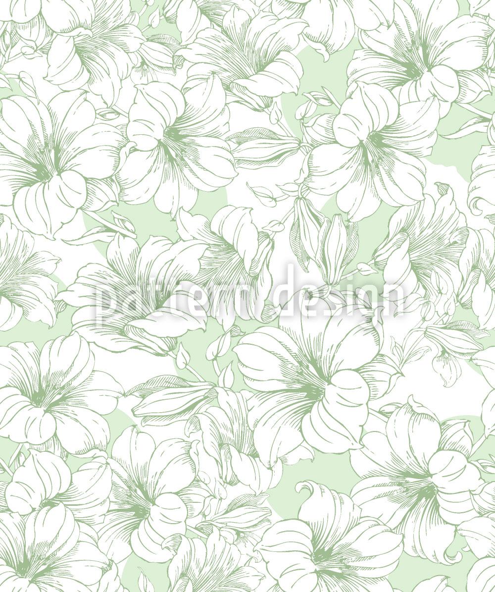 patterned-wallpaper-hibiscus-bloom