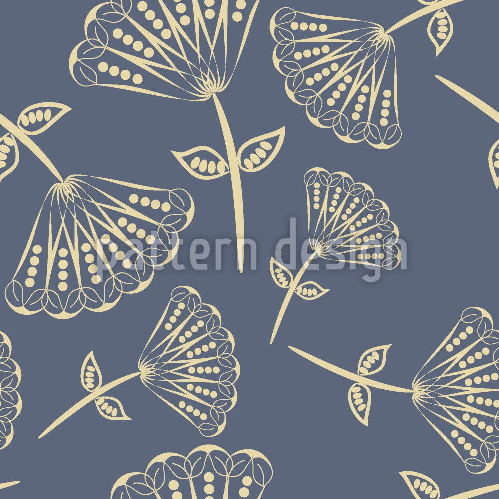 patterned-wallpaper-fan-flowers-on-blueprint