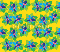 patterned-wallpaper-tropical-paper-flowers