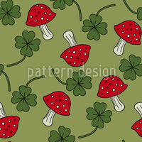 patterned-wallpaper-lucky-charms-in-green