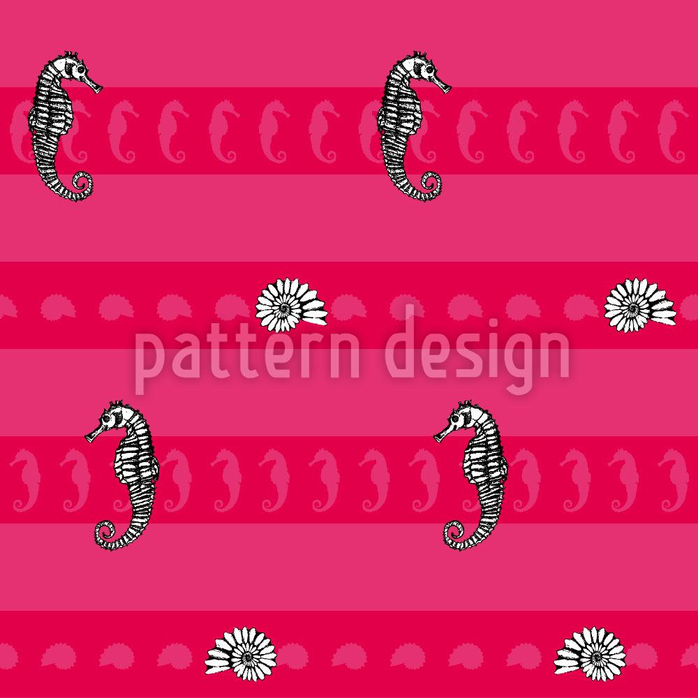 patterned-wallpaper-marine-creatures-pink