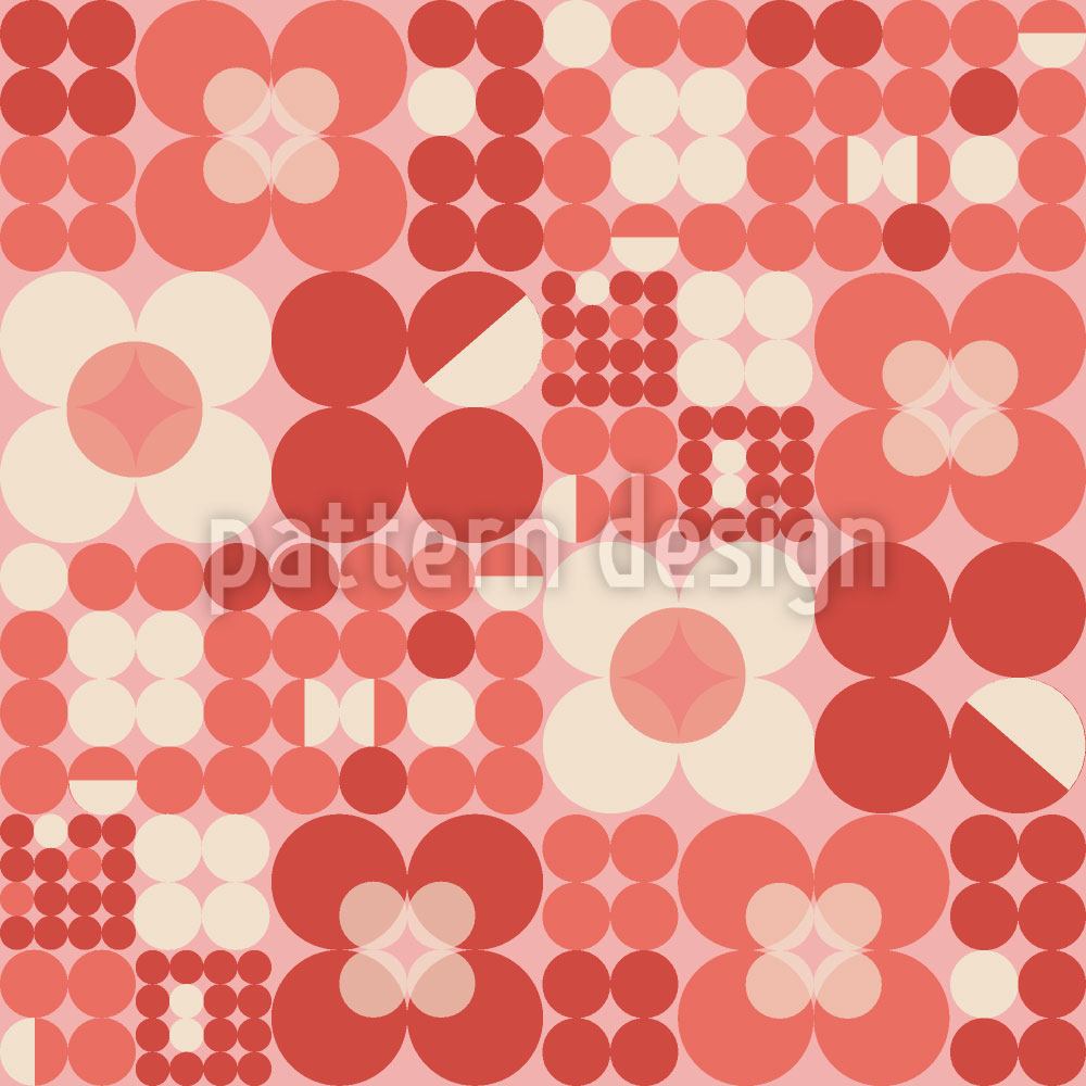 patterned-wallpaper-round-retro-flowers