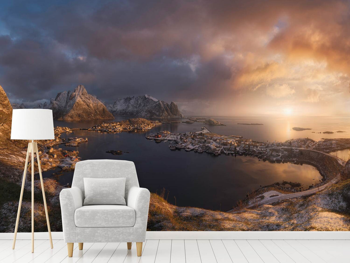 photo-wallpaper-sunrise-over-reine