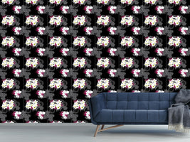 patterned-wallpaper-beach-flowers