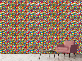 patterned-wallpaper-stained-glass