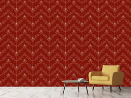 patterned-wallpaper-floral-baroque-red