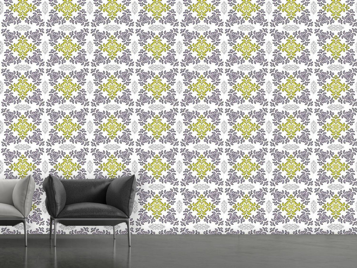 patterned-wallpaper-floral-geometry