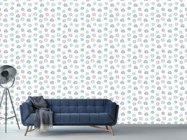 patterned-wallpaper-flowers-and-dots