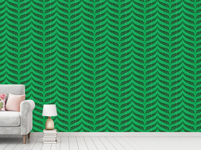 patterned-wallpaper-fern-leaves-chevron