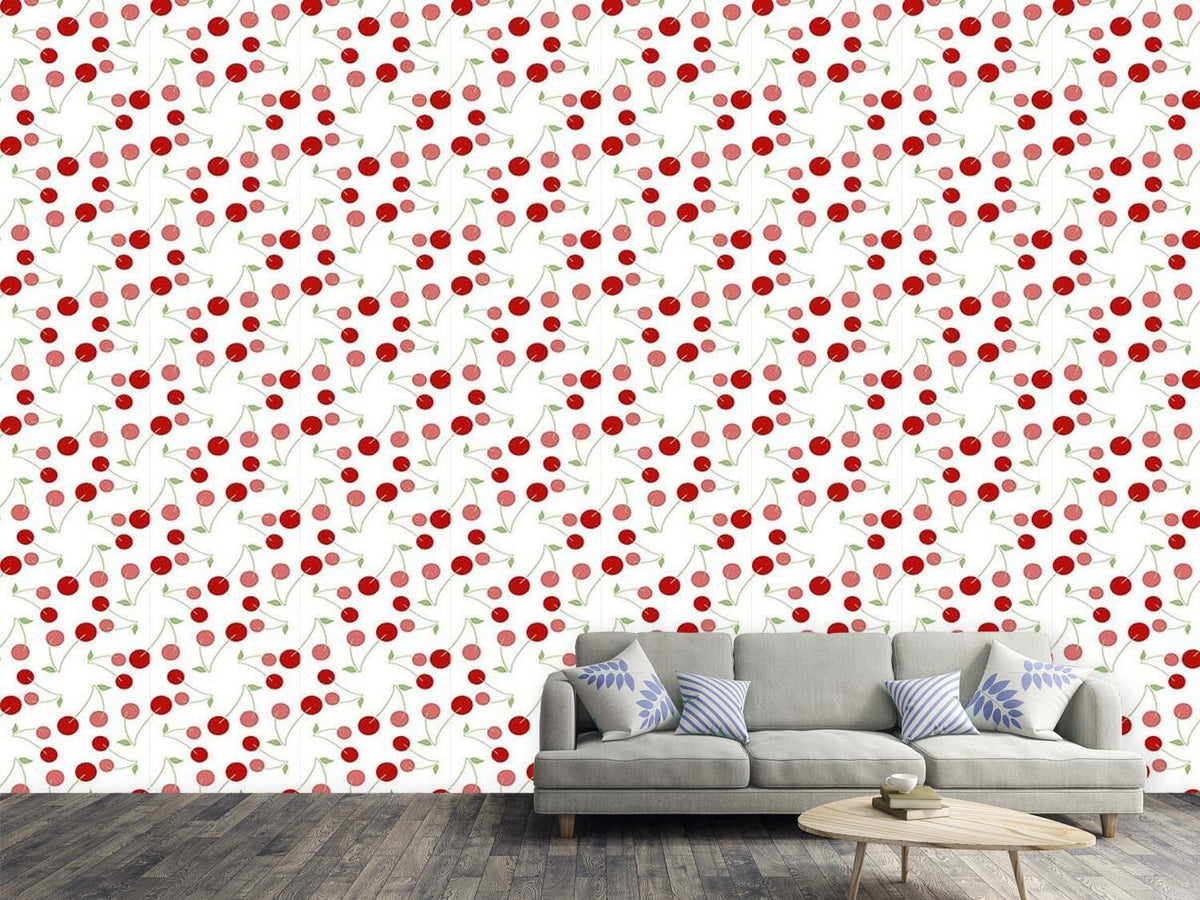 patterned-wallpaper-cherries-for-dessert