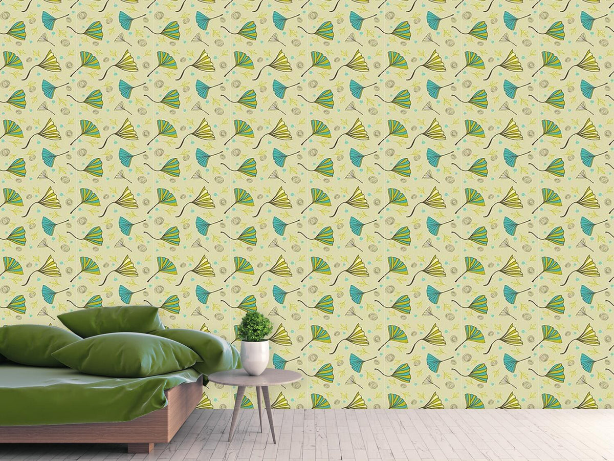 patterned-wallpaper-ginkgo-biloba