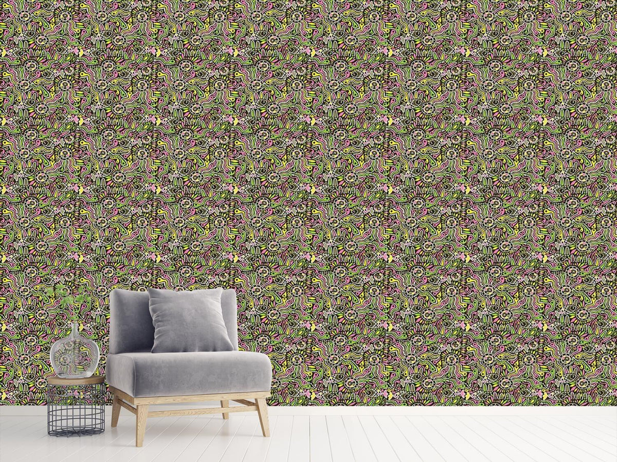 patterned-wallpaper-ethno-fish