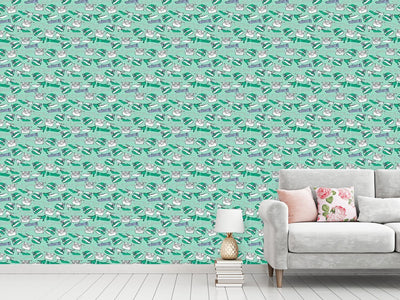 patterned-wallpaper-accessoires-des-femmes